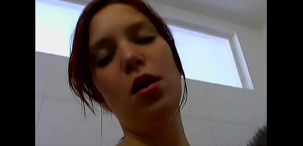  Admirable redhead maid Miranda drilled well in doggy